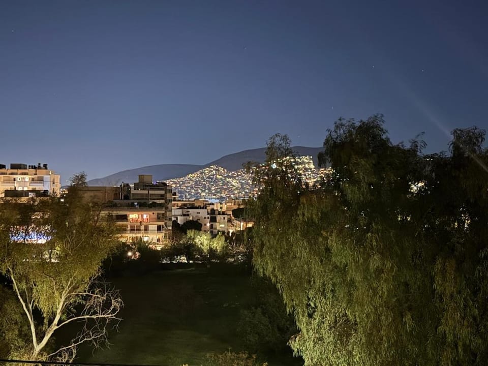 Night, City view, Mountain view
