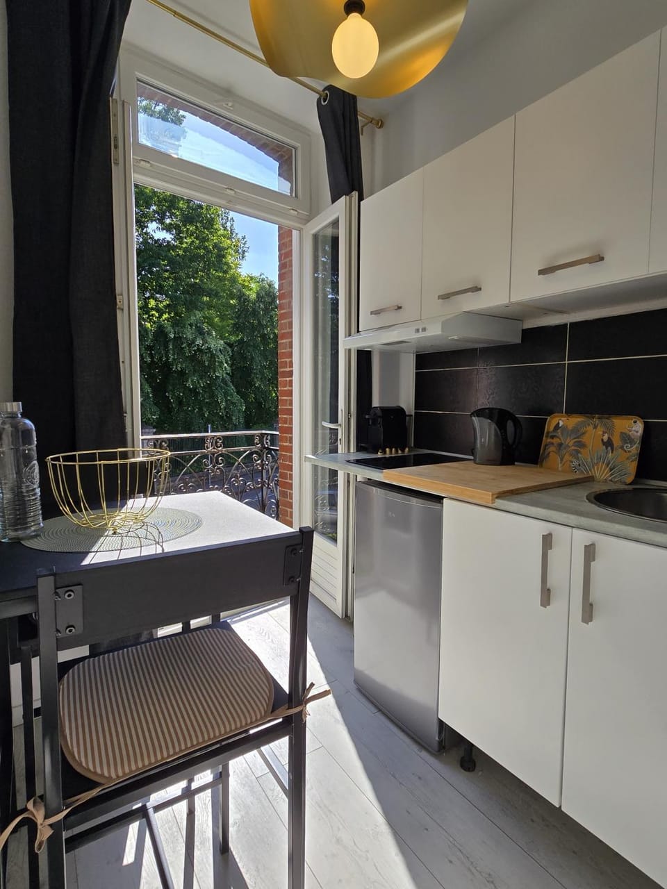 Charmant appartement chambre, cuisine et salle de bain avec balcon sur Jardin Massey Apartment in Occitanie