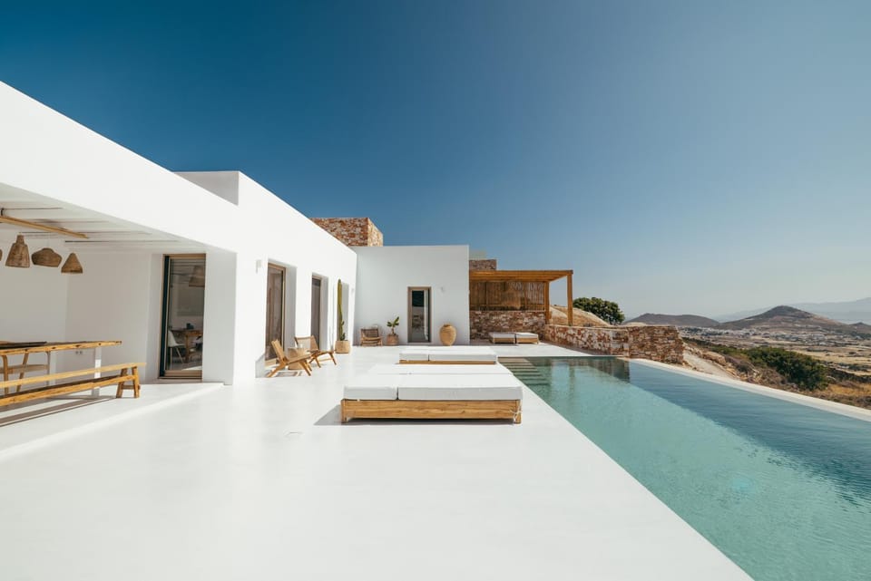 Sea view - Luxury Pool Villa - Golden Beach, Paros Villa in Decentralized Administration of the Aegean