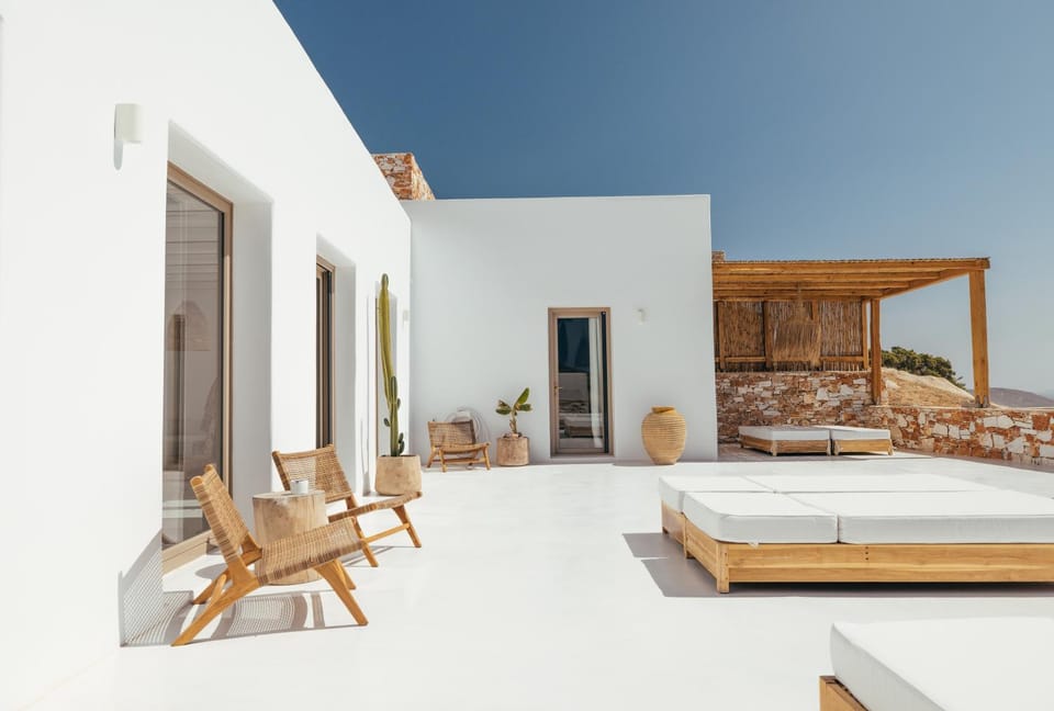Sea view - Luxury Pool Villa - Golden Beach, Paros Villa in Decentralized Administration of the Aegean