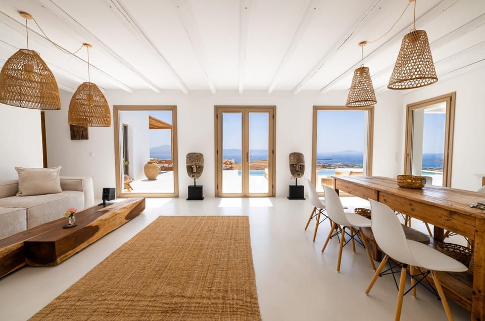 Sea view - Luxury Pool Villa - Golden Beach, Paros Villa in Decentralized Administration of the Aegean