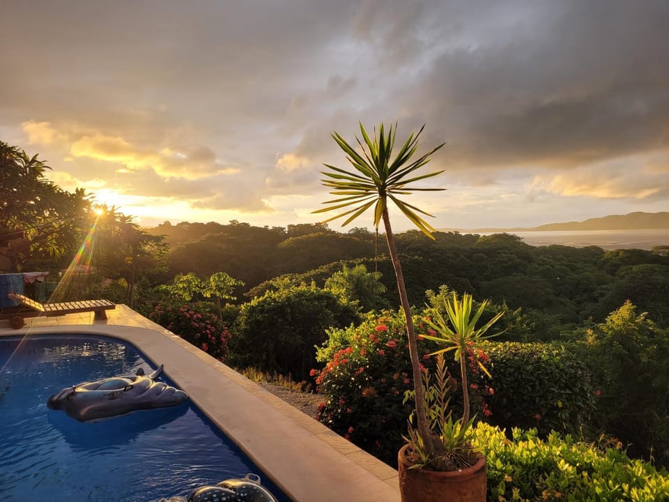 Pool view, Sea view, Sunset