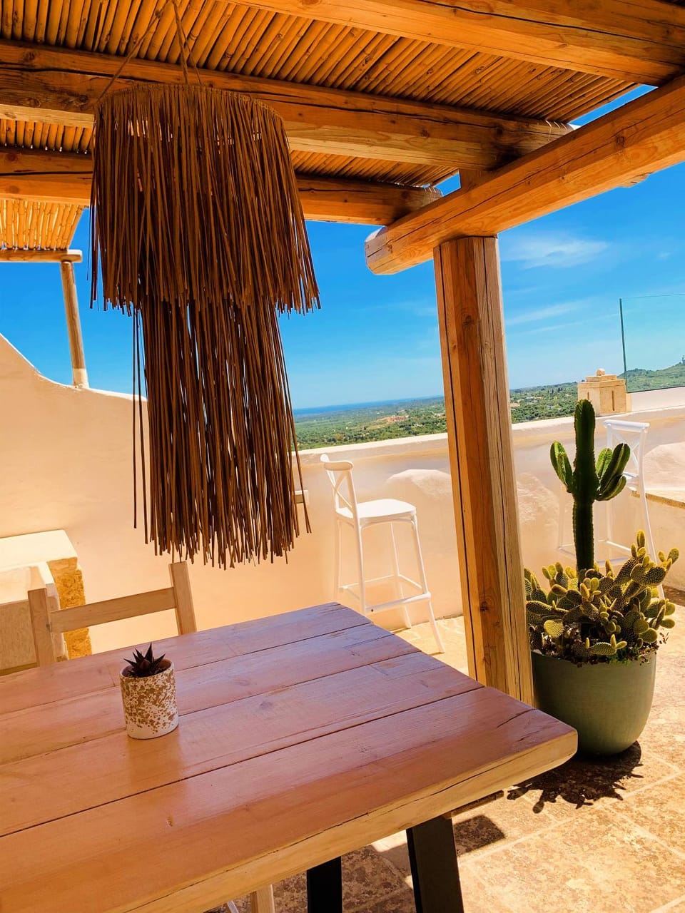 Patio, Natural landscape, View (from property/room), Balcony/Terrace, Dining area, Sea view