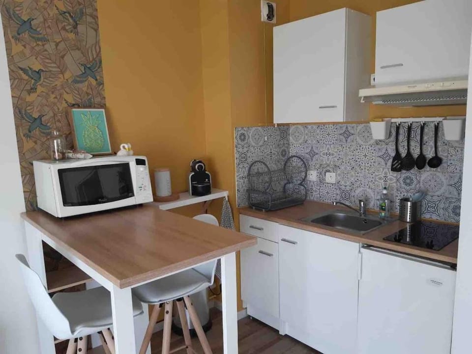 Laïa, studio type Scandinave, parking Apartment in La Rochelle