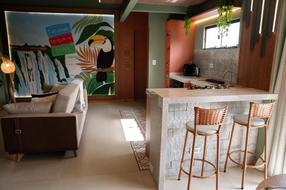 Eco Studio Central com banheira de imersão - 5 pessoas Apartment in Foz do Iguaçu