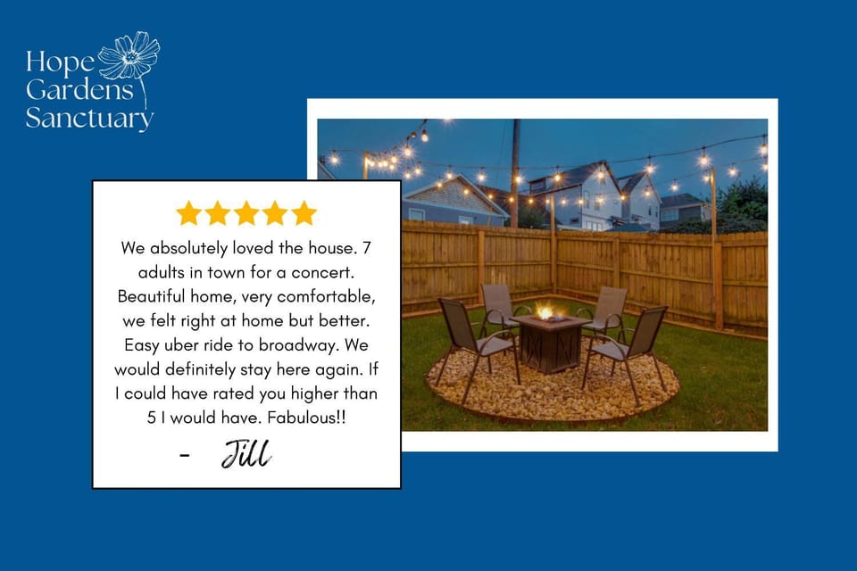 Perfect for Groups - Fenced-In Yard Pet Friendly House in Nashville