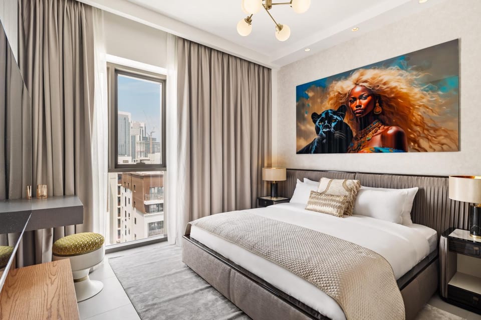 Bed, Photo of the whole room, Decorative detail, Bedroom