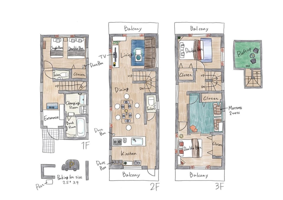 SCD155 Private House for 9 with Rooftop in Ikebukuro, Direct Access to Tokyo's Core Commercial Districts Villa in Japan