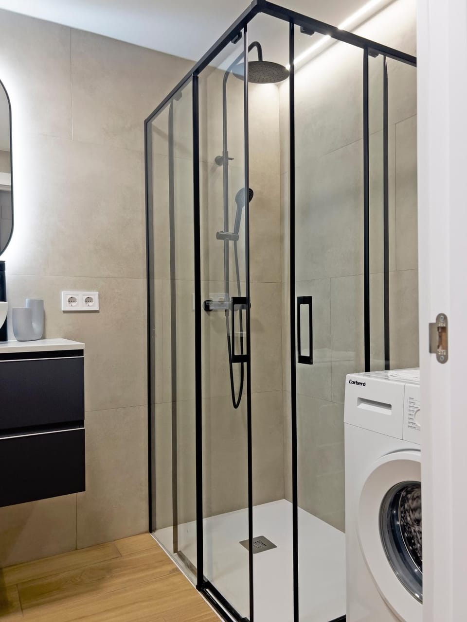 Shower, Bathroom, washing machine