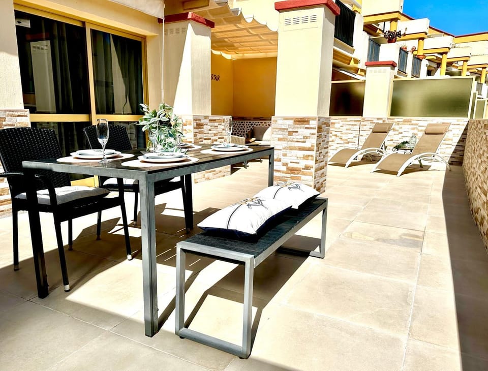 Patio, Day, Balcony/Terrace, Balcony/Terrace, Seating area, sunbed