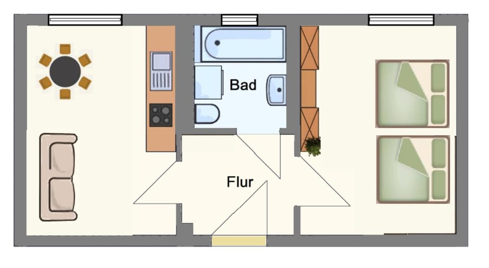 NOstalgie - Perle PLAUEN-ZENTRUM & S-BAHN Nähe für bis zu 6 Personen im EG, sehr ruhige Lage & EBK & PKW-Stellplatz Apartment in Plauen