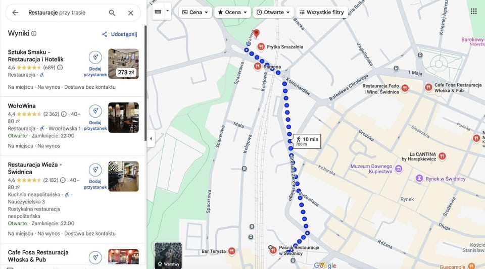 Restaurant/places to eat