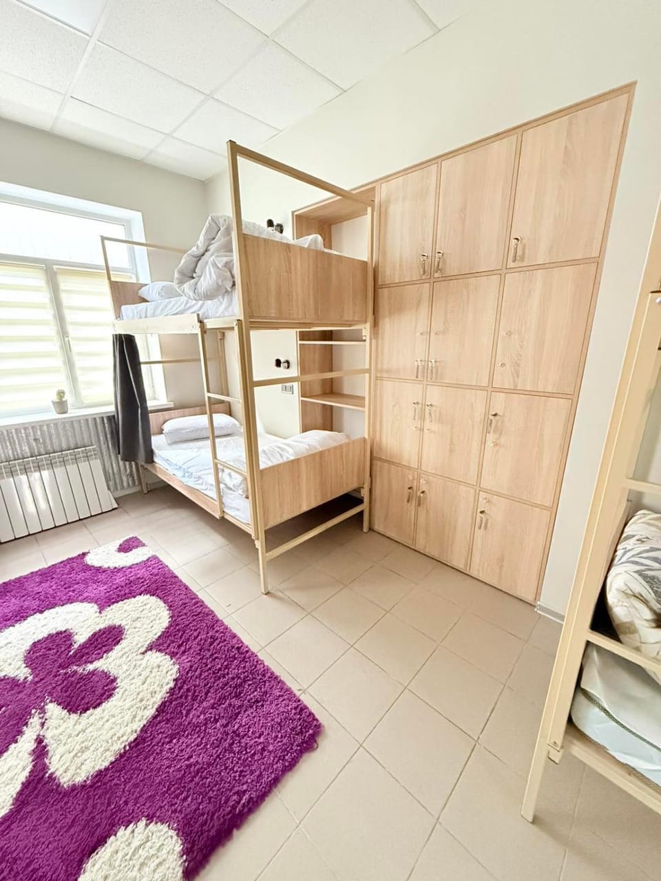 bunk bed, wardrobe