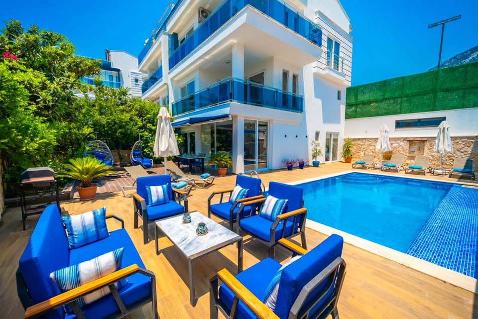 Property building, Patio, Pool view, Swimming pool