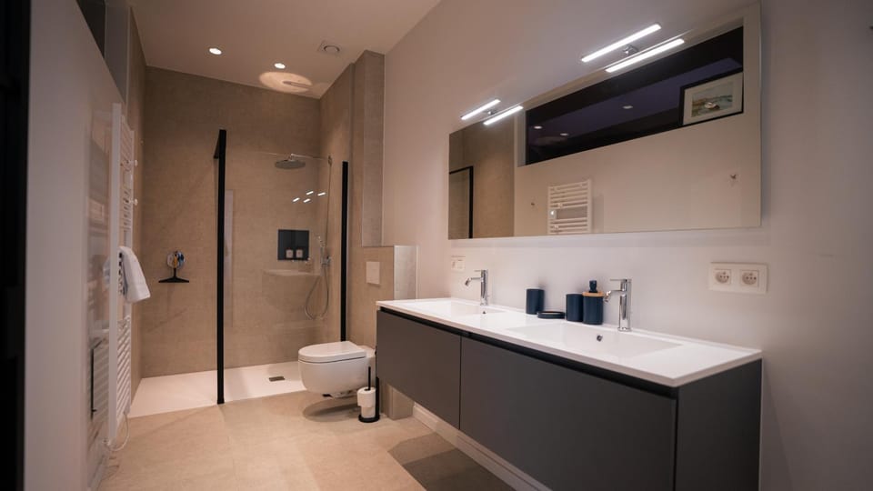 Shower, Toilet, Bathroom, towels