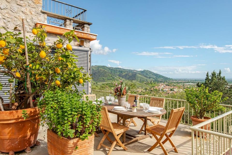 Natural landscape, View (from property/room), Dining area, Mountain view