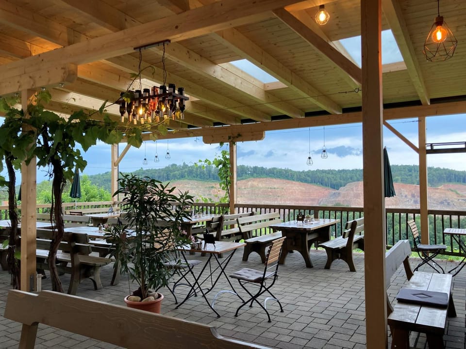 Restaurant/places to eat, Natural landscape, View (from property/room), Banquet/Function facilities, Dining area, Mountain view