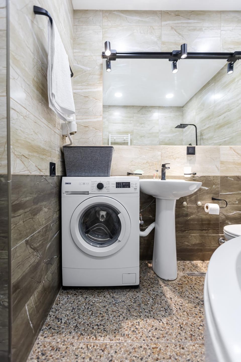 Toilet, Bathroom, washing machine