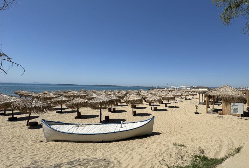 Nearby landmark, Natural landscape, Beach, Sea view, sunbed