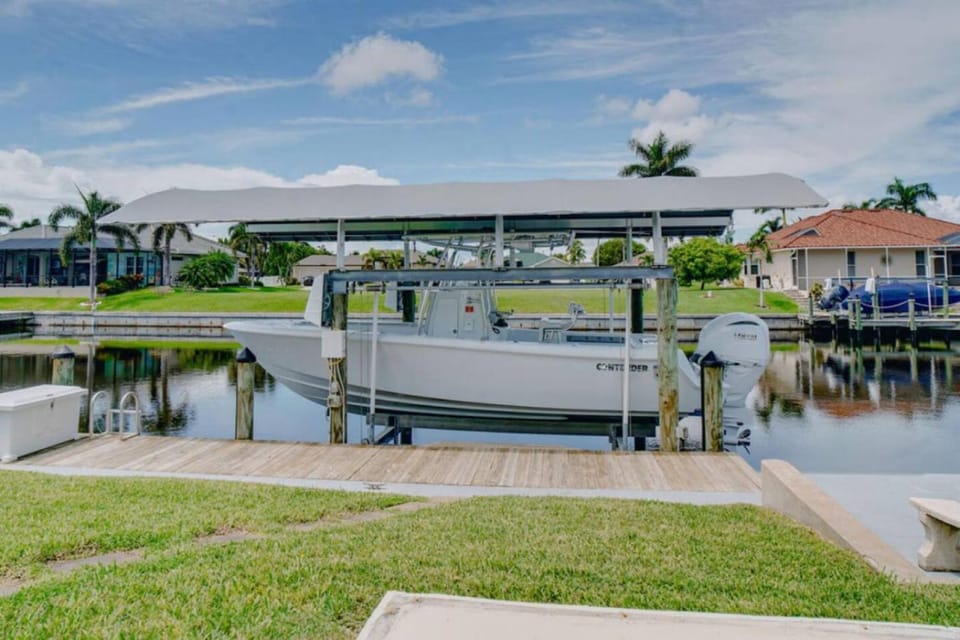 Canal-Side Oasis with Heated Pool House in Cape Coral