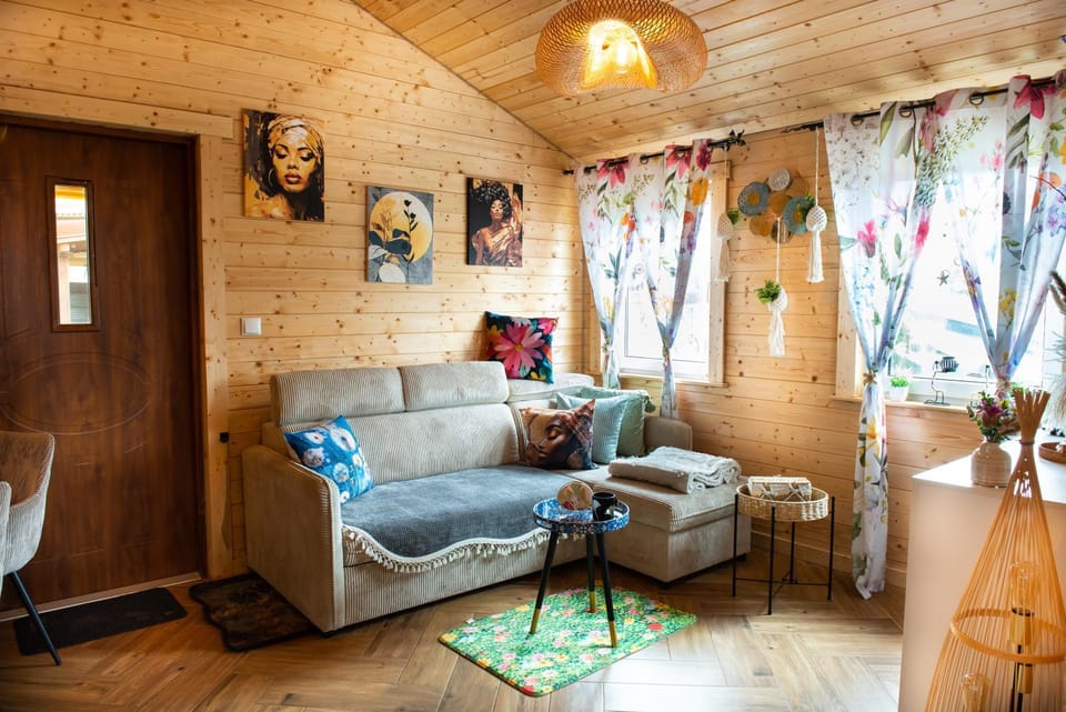 "Domek na zielonej łące" boho całoroczny Apartment in Leba