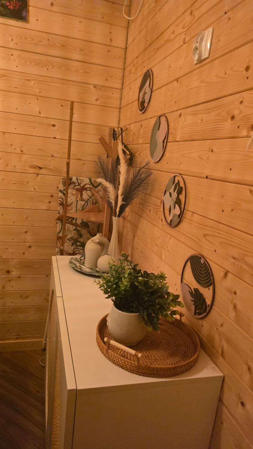 Całoroczny-"Domek na zielonej łące" -styl boho Apartment in Leba