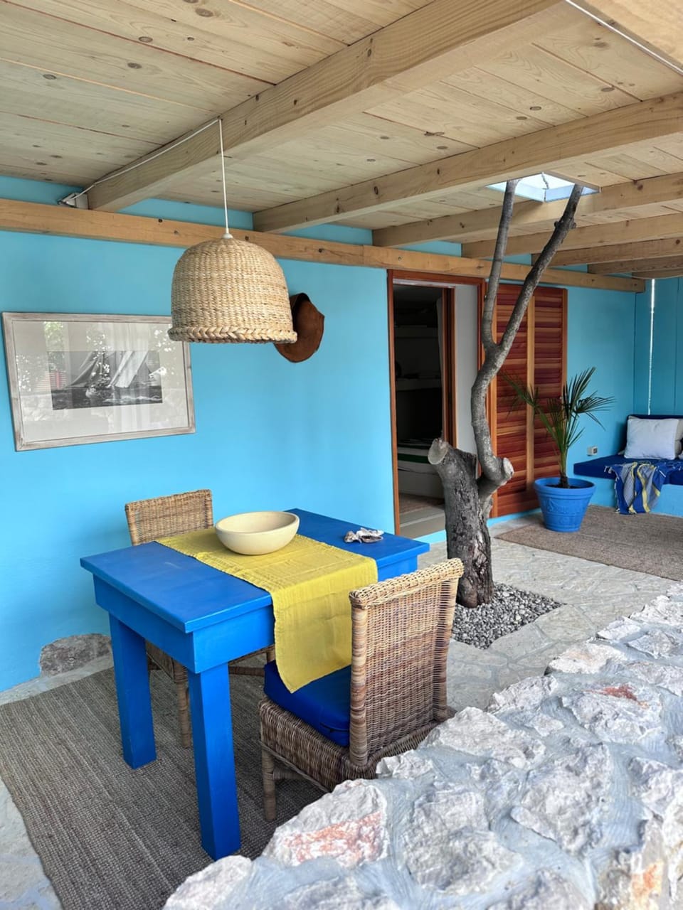 Patio, Living room, Dining area