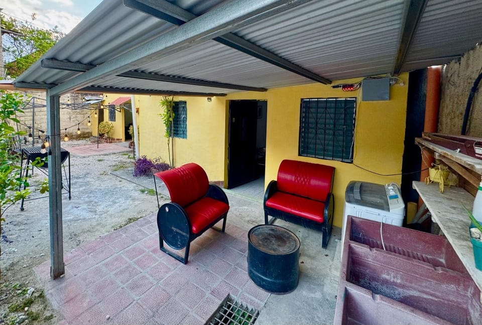 Property building, Patio, Day