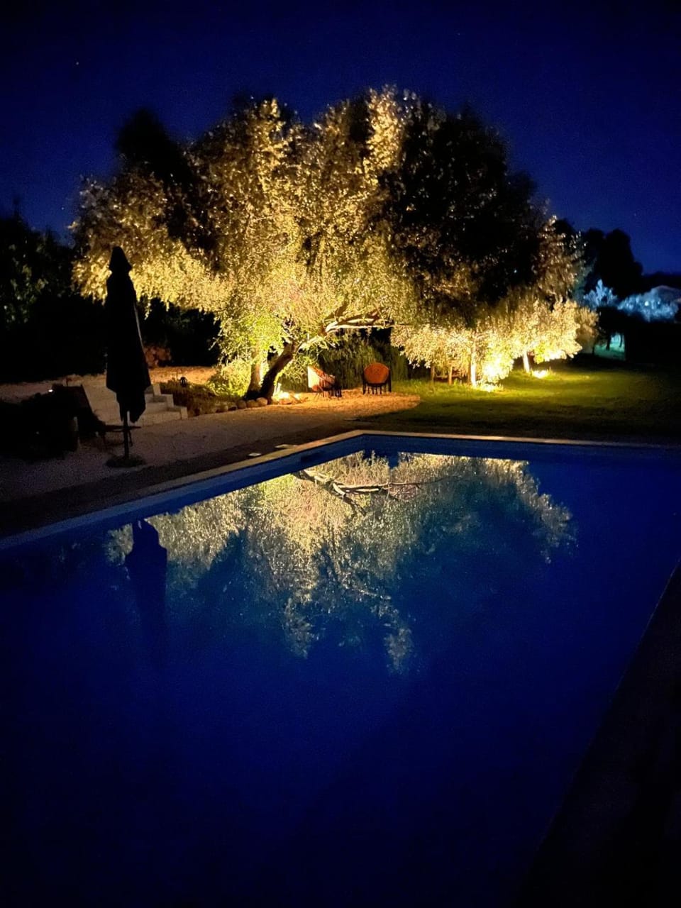 Night, Swimming pool