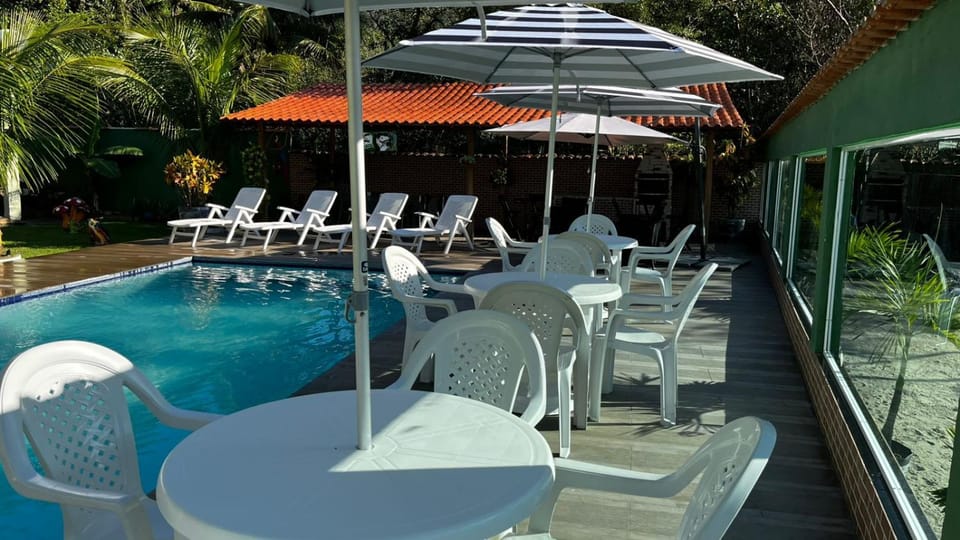 Patio, Day, Garden, Garden view, Pool view, Swimming pool, sunbed
