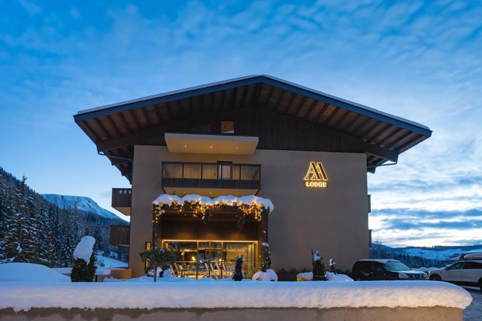 Property building, Day, Winter, Mountain view