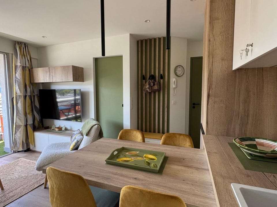 Superbe T2 rénové, climatisé, parking, balcon - Vue ville et montagnes - FR-1-555-116 Apartment in Aix-les-Bains