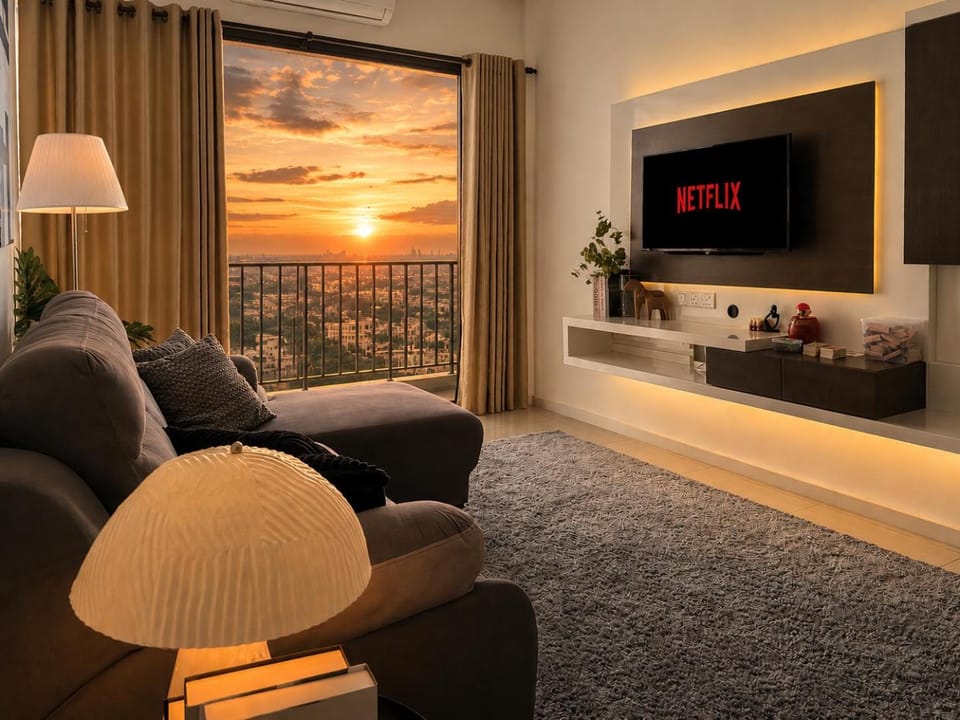 TV and multimedia, Living room, Seating area, Evening entertainment