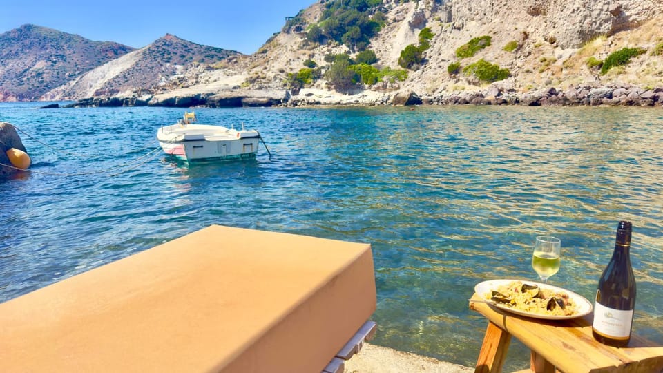 Utopia boutique villa on-in the water between 2 seas ideal 5 people Villa in Milos