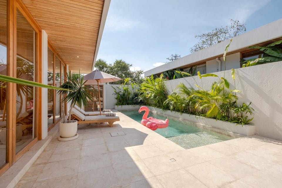 Pool view, Swimming pool, sunbed