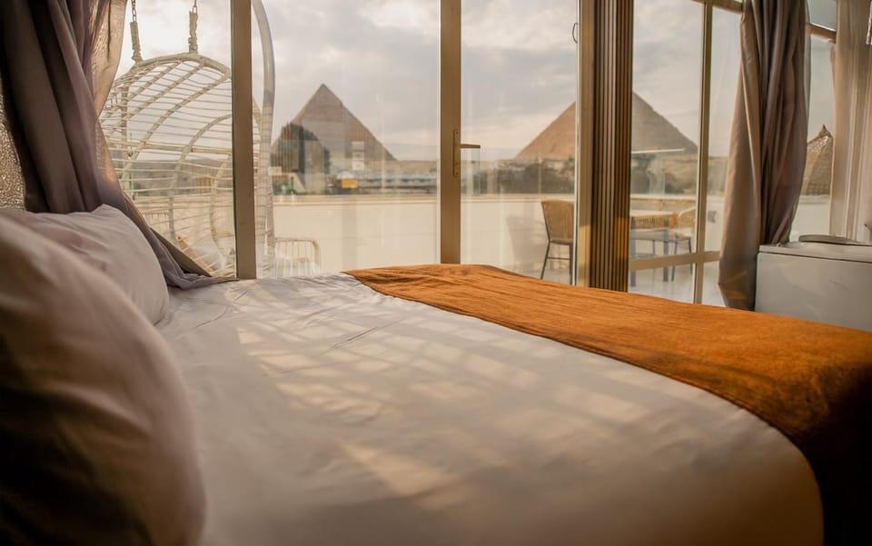 Bed, Natural landscape, Bedroom