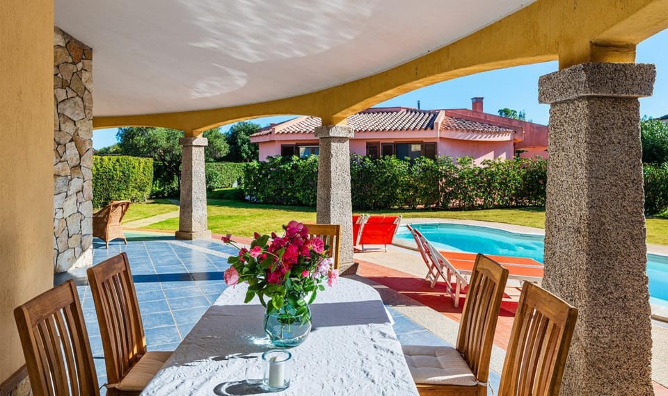 Property building, Living room, Swimming pool