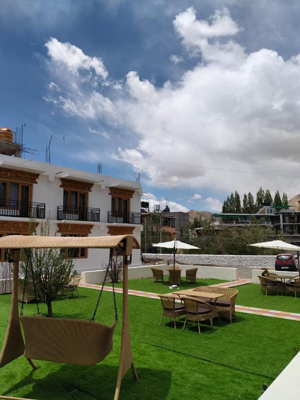 Seating area, Garden view, Parking