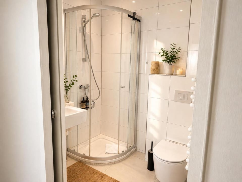 Shower, Bathroom, towels