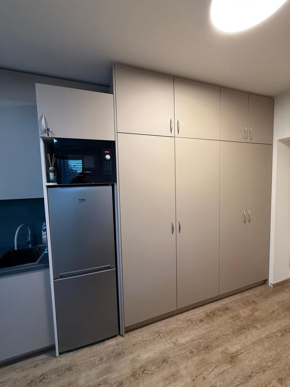 Kitchen or kitchenette, wardrobe