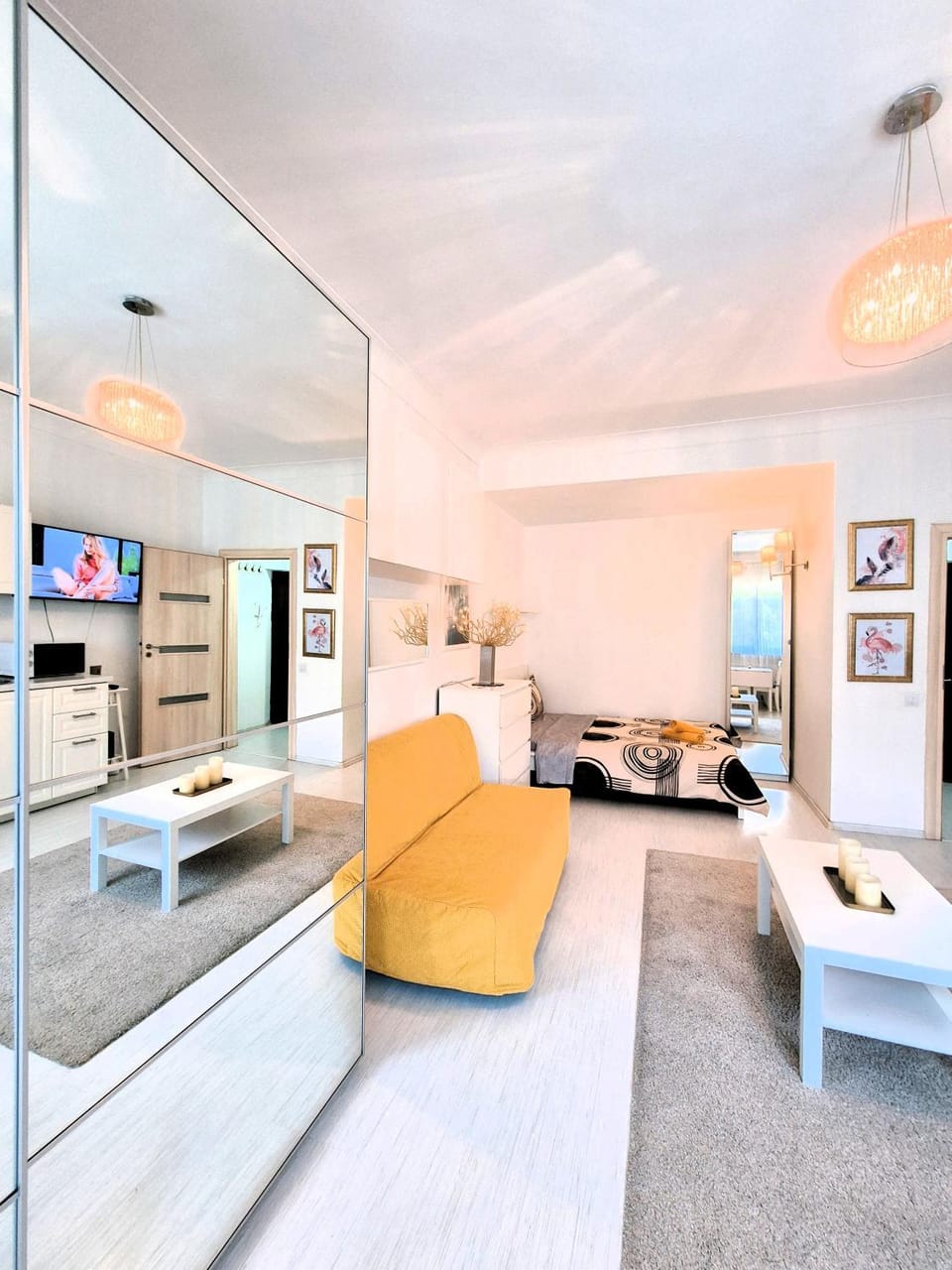Photo of the whole room, wardrobe