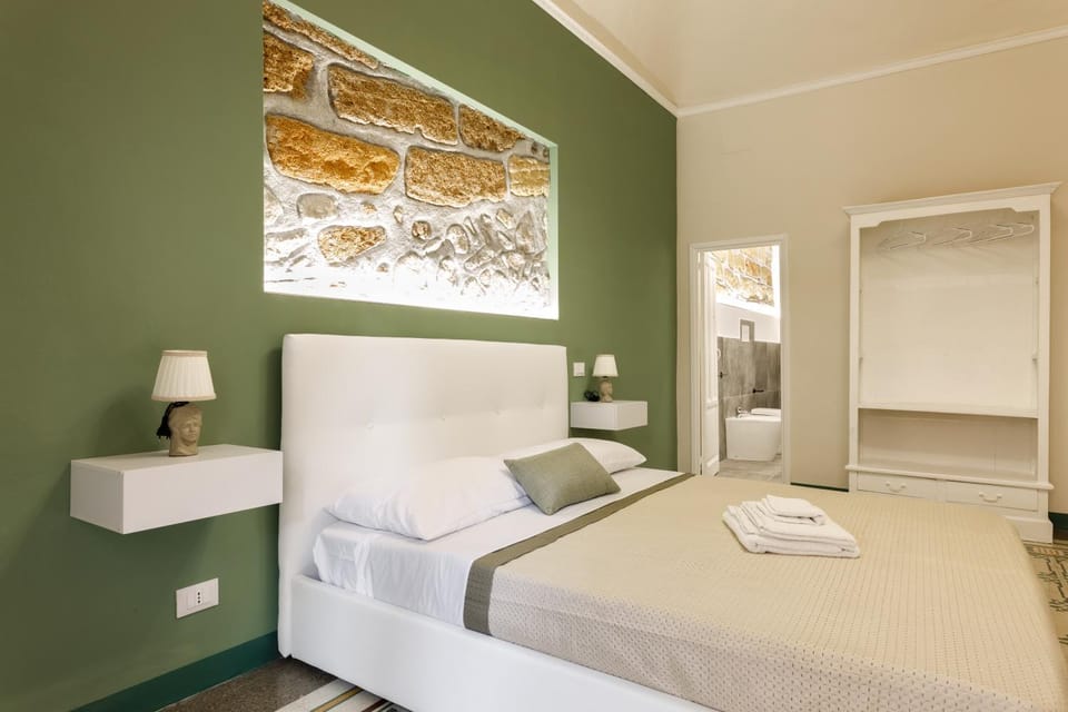 Bed, Photo of the whole room, Bedroom, towels, wardrobe