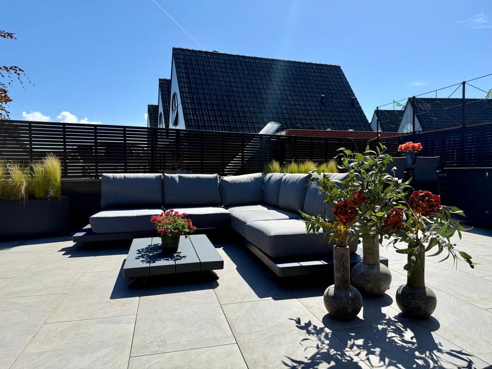 Patio, Day, Garden, Seating area, Garden view