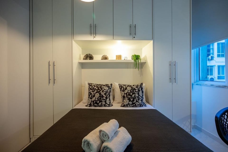 Bed, Photo of the whole room, Bedroom, towels, wardrobe