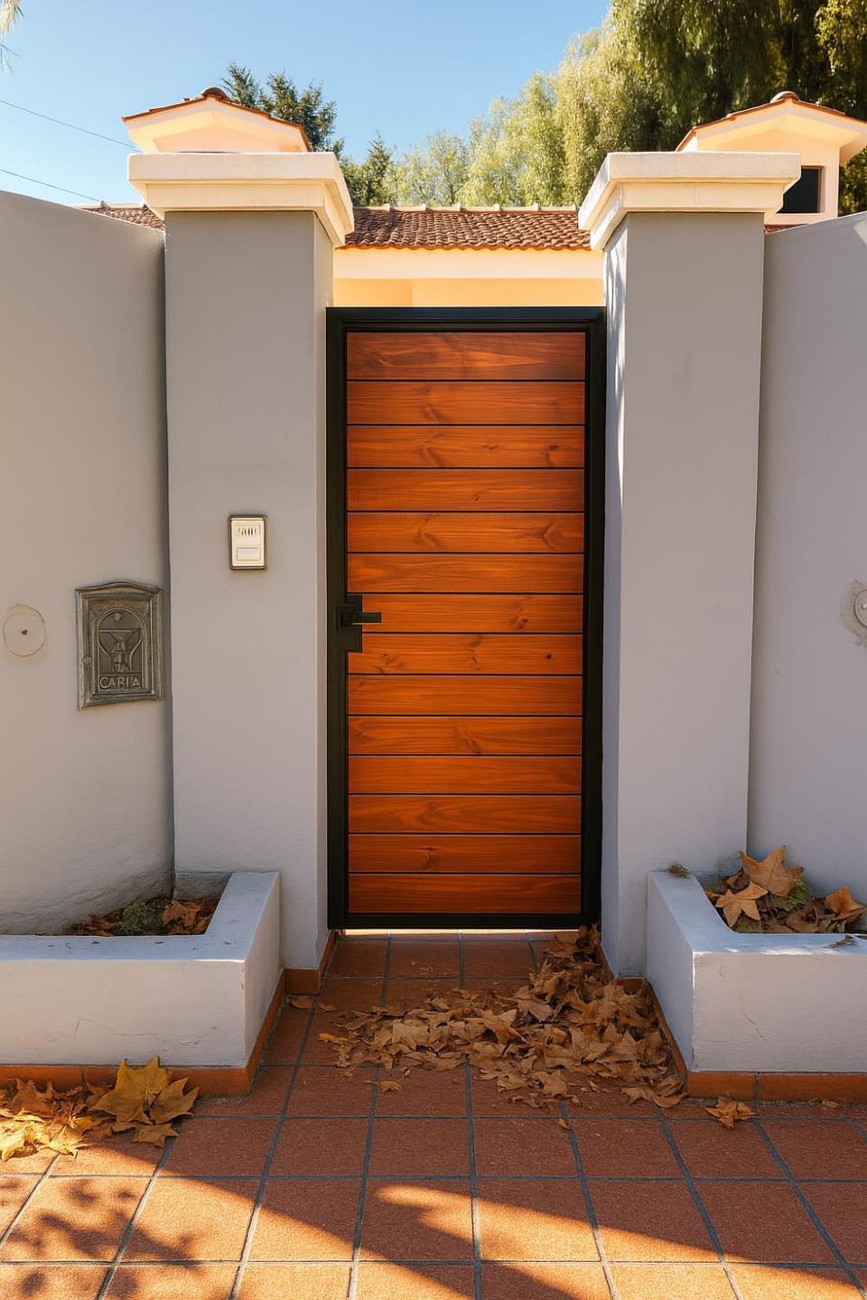 Property building, Off site, Autumn, Quiet street view