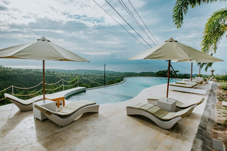 Natural landscape, Mountain view, Pool view, sunbed
