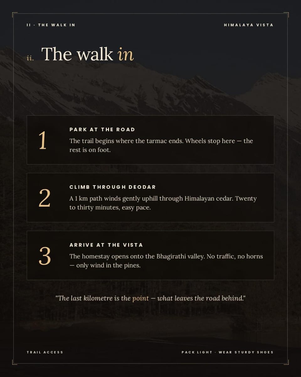 Hiking, Text overlay
