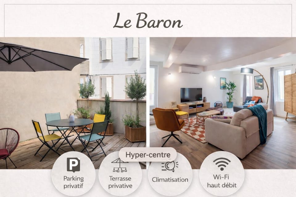 Le Baron - Hypercentre - Terrasse et garage privé - Recharge électrique Apartment in Occitanie