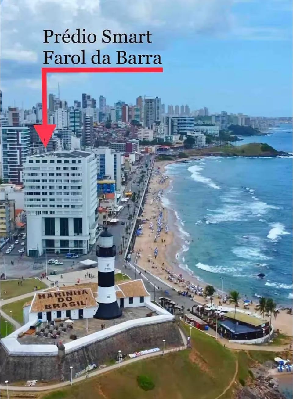 Novo! Apto com Piscina e Vaga ao lado do Farol da Barra em Salvador Apartment in Salvador