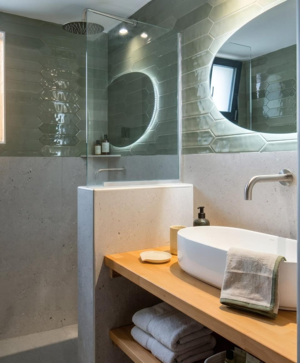 Shower, Bathroom, towels